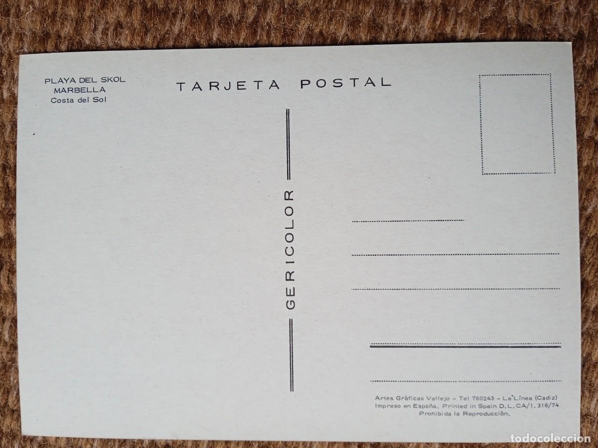 Postales: MARBELLA - MALAGA - PLAYA DEL SKOL - Foto 2