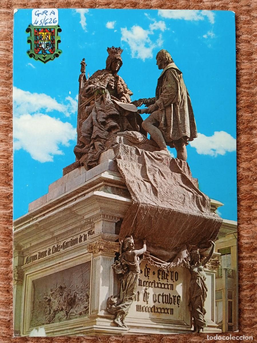 Postales: GRANADA - MONUMENTO A ISABEL LA CATOLICA - Foto 1