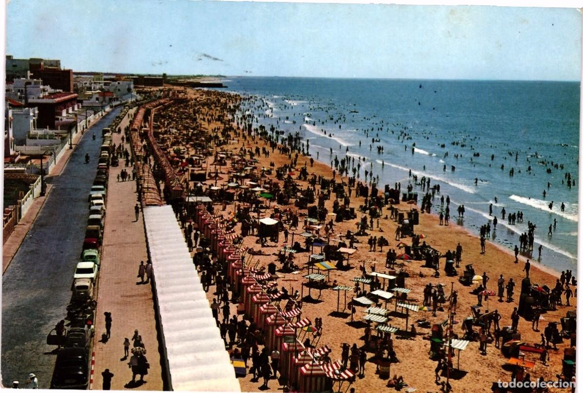Postales: TARJETA POSTAL - PLAYA DE LA VICTORIA - VISTA PARCIAL - CADIZ - N&ordm; 45