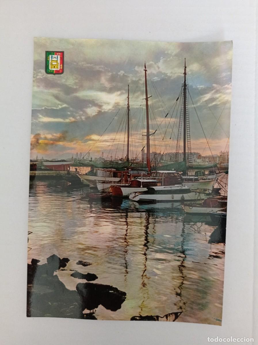 Postales: TARJETAS POSTALES № G-8 MALAGA ATARDECER EN EL PUERTO ED. DOMINGUEZ