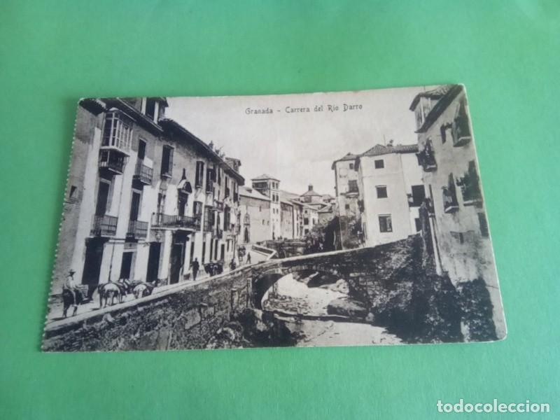 Postales: GRANADA, POSTAL ANTIGUA , BLANCO Y NEGRO - Foto 2