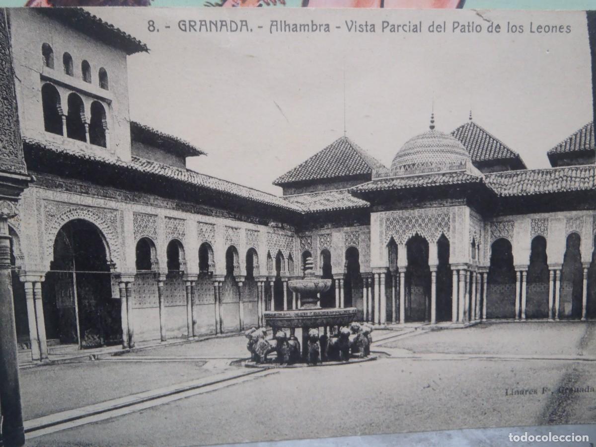 Postales: GRANADA - ALHAMBRA- PATIO DE LOS LEONES - Foto 1