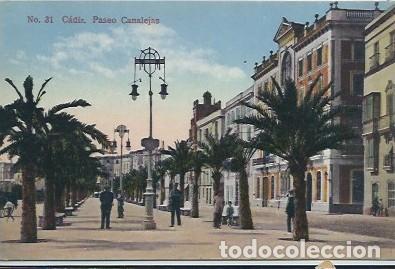 Postales: C&Aacute;DIZ - PASEO CANALEJAS - Foto 1