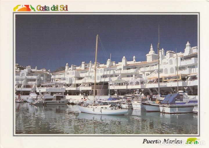 Postales: COSTA DEL SOL, BENALM&Aacute;DENA COSTA, PUERTO MARINA - EDITORIAL ARGUVAL - ESCRITA - (17X12)