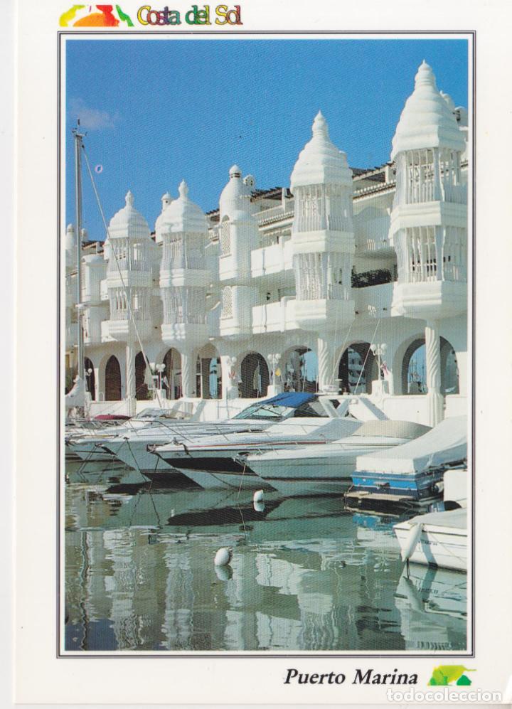Postales: COSTA DEL SOL, BENALM&Aacute;DENA COSTA, PUERTO MARINA - EDITORIAL ARGUVAL - ESCRITA - (17X12)