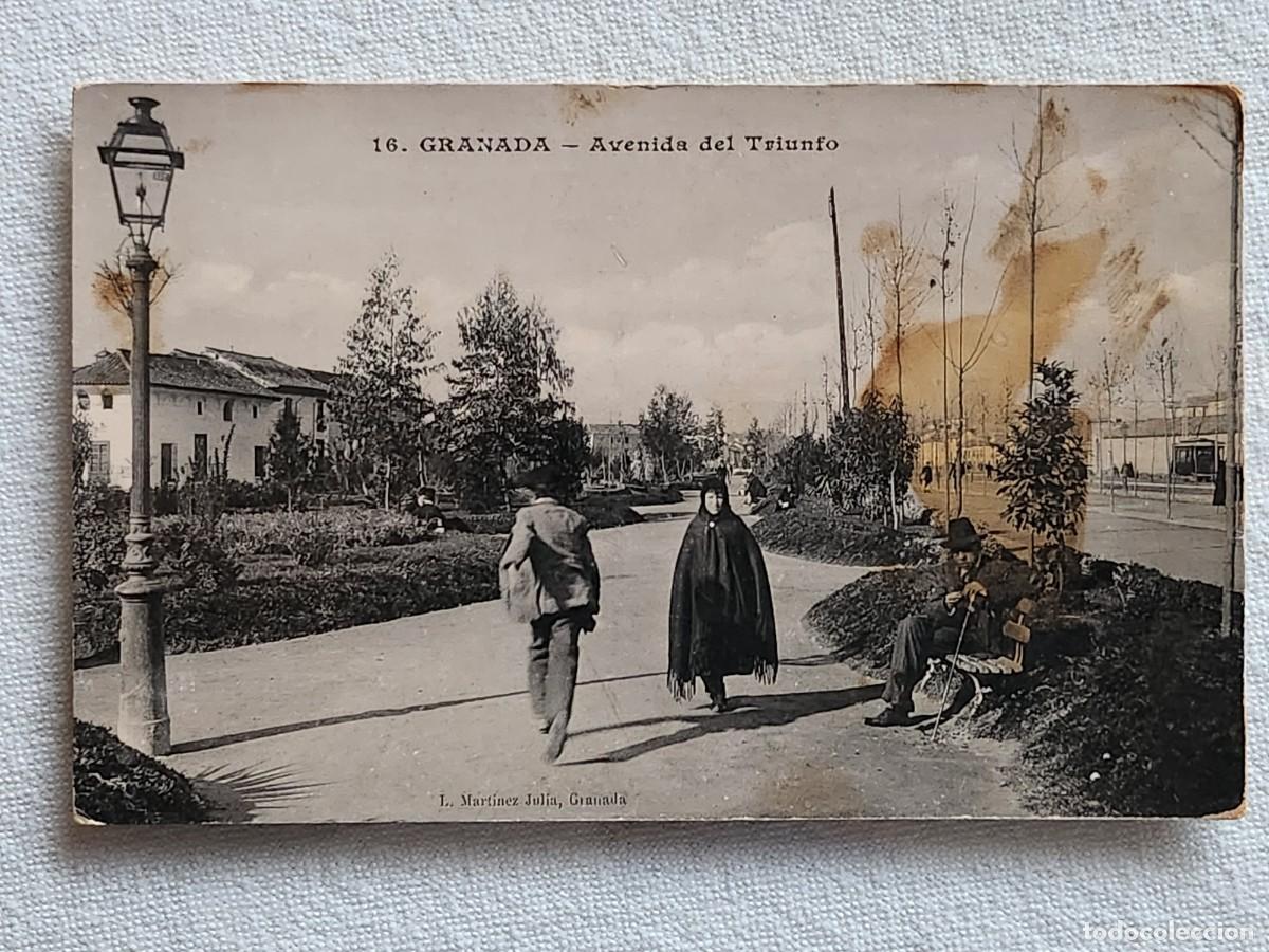 Postales: GRANADA AVENIDA DEL TRIUNFO - Foto 1