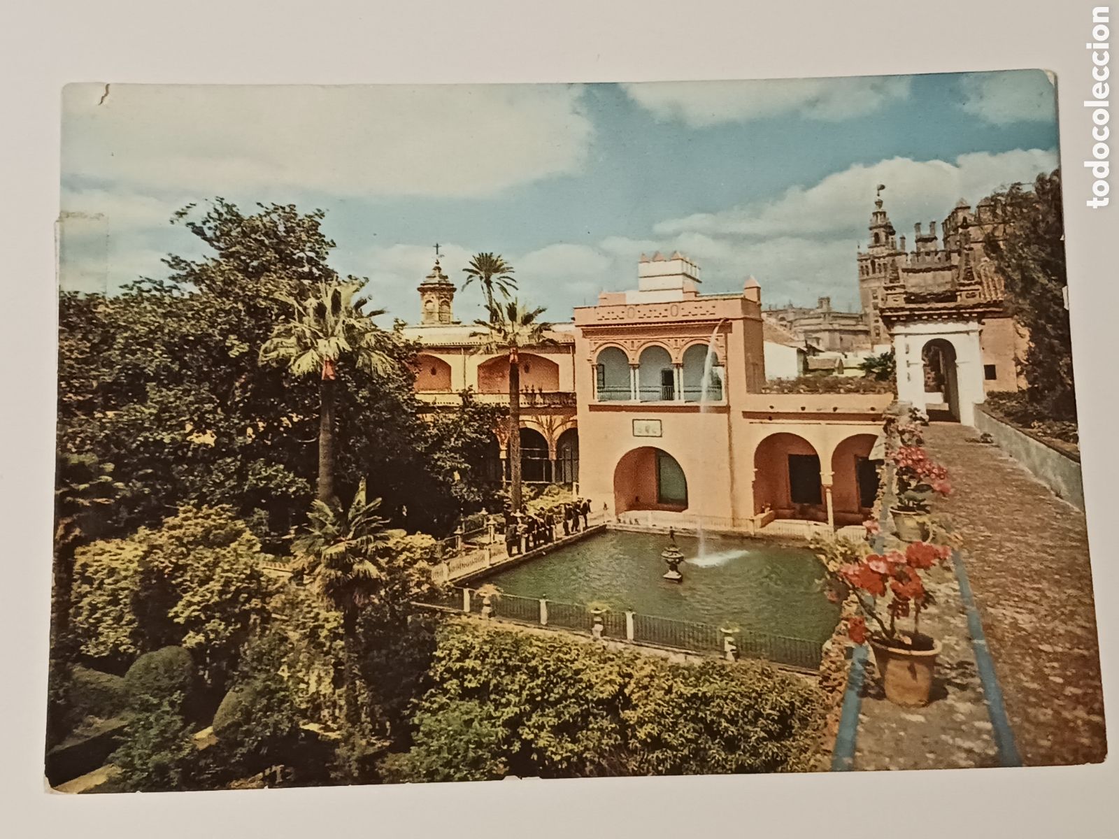Postales: Reales Alc&aacute;zares de Sevilla, Circulada.