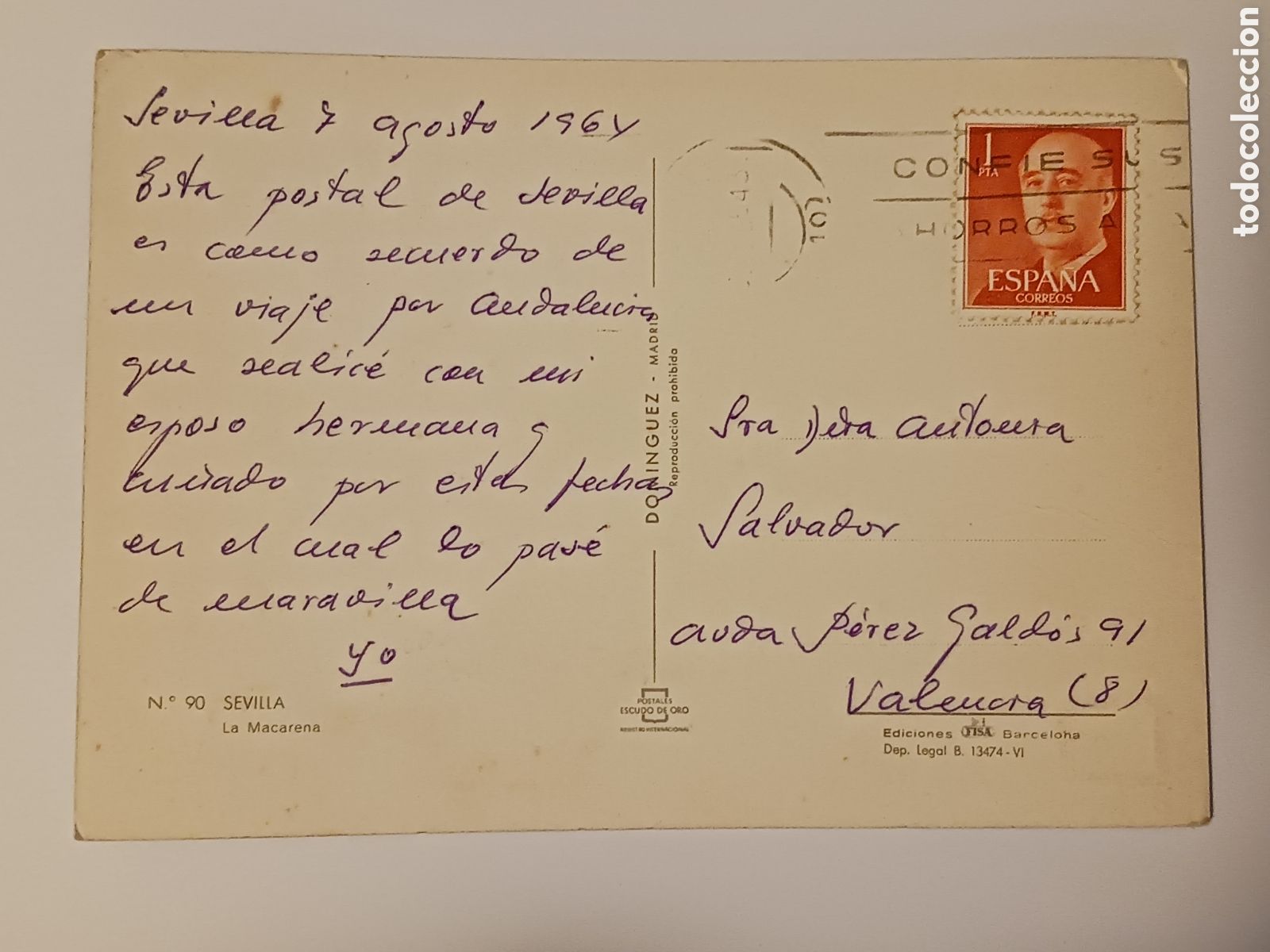 Postales: Sevilla, La Macarena, Circulada. - Foto 2