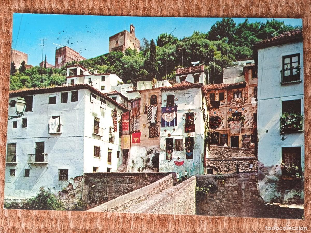 Postales: GRANADA - PUENTE CABRERA Y TORRE DE LA VELA - Foto 1