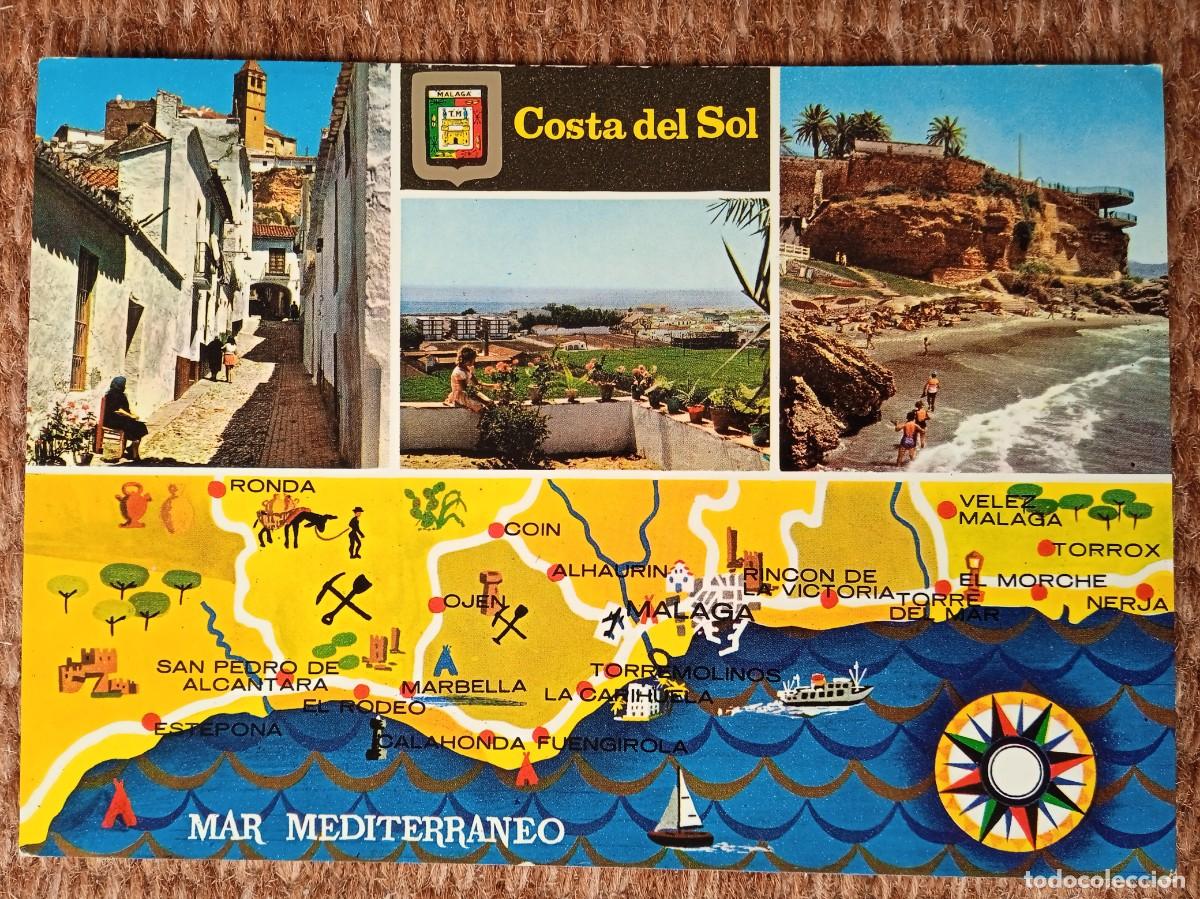Postales: MAPA - PLANO COSTA DEL SOL