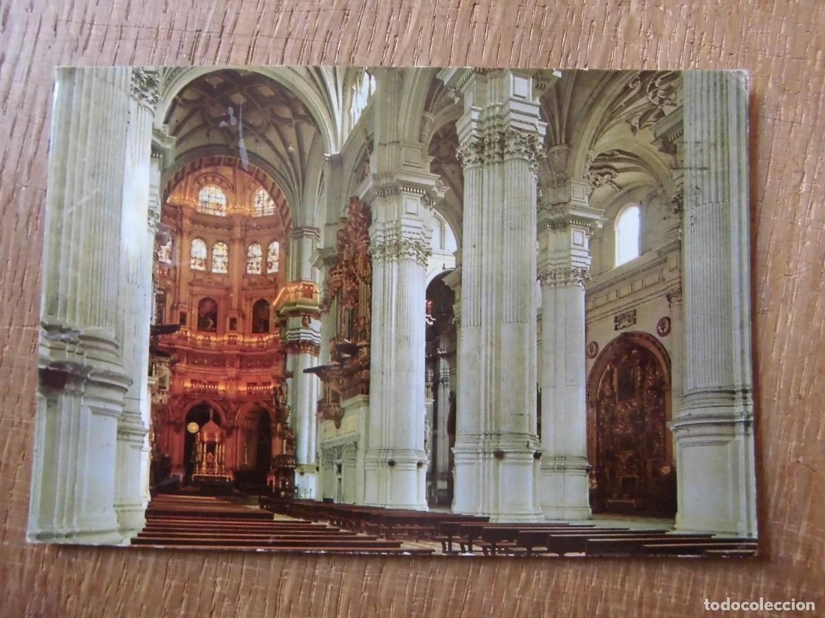 Postales: POSTAL GRANADA CATEDRAL CAPILLA MAYOR Y COLUMNAS ZERKOWITZ - Foto 1