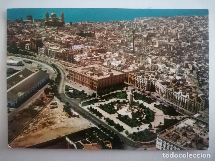 Postales: POSTAL CADIZ, VISTA AEREA, N&ordm; 221, A&Ntilde;O 1968