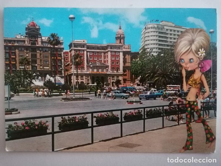 Postales: POSTAL MALAGA, ACERA DE LA MARINA, HOTEL MALAGA, N&ordm; 112, A&Ntilde;O 1970