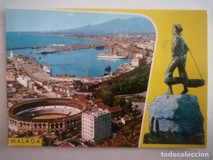 Postales: POSTAL MALAGA, PLAZA DE TOROS Y PUERTO, N&ordm; 85, A&Ntilde;O 1968