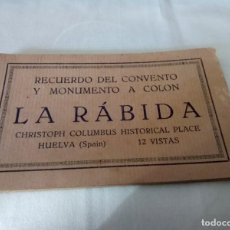 Postales: LA RABIDA (HUELVA) LIBRITO CON 12 POSTALES ANTIGUAS , BLANCO Y NEGRO ,FOTG. ANGEL GOMEZ. Lote 393451299