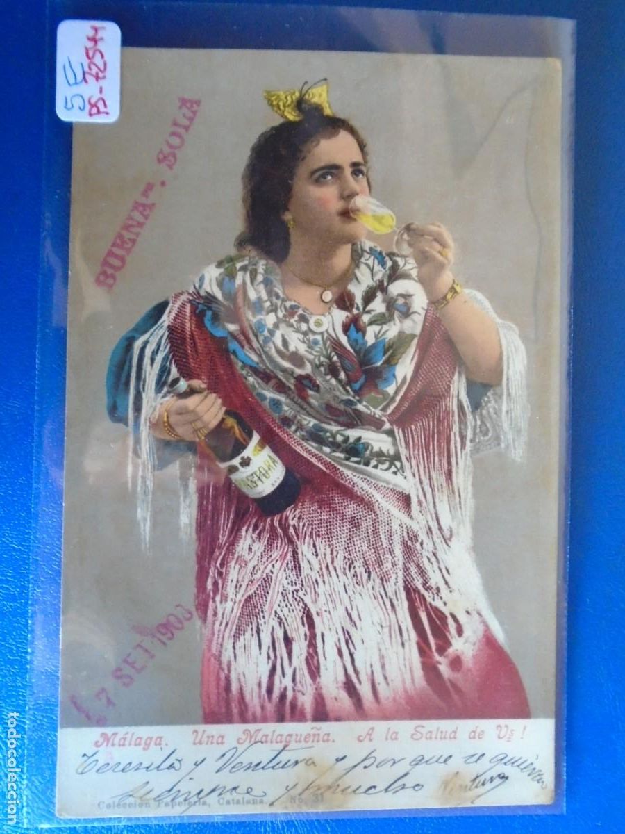Postales: (PS-72544)POSTAL DE MALAGA-UNA MALAGUE&Ntilde;A.BUENA SOLA