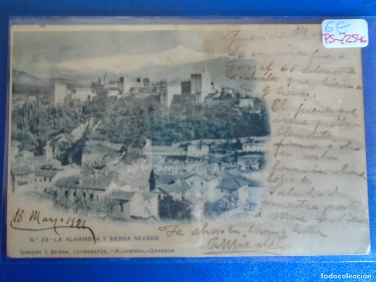 Postales: (PS-72546)POSTAL DE GRANADA-LA ALHAMBRA Y SIERRA NEVADA.GARZON Y SE&Ntilde;AN