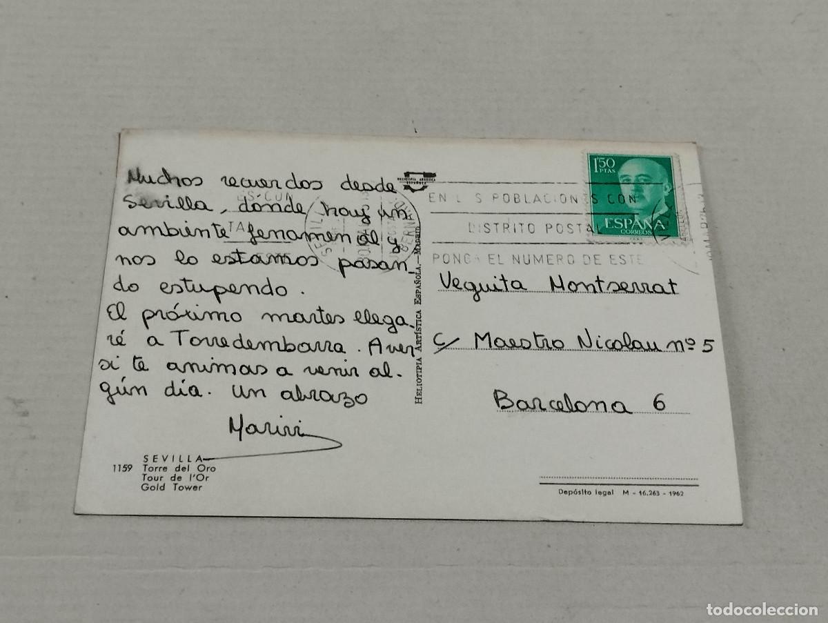 Postales: SEVILLA - POSTAL SEVILLA - TORRE DEL ORO - Foto 2