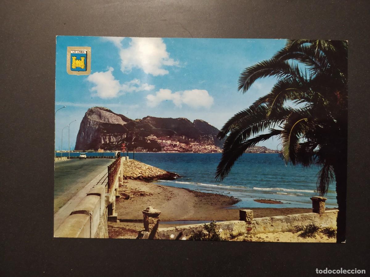 Postales: LA LINEA N&ordm; 2 - PE&Ntilde;ON DE GIBRALTAR - ED. FISA SUBIRATS 1963 ESCUDO ORO - CIRCULADA