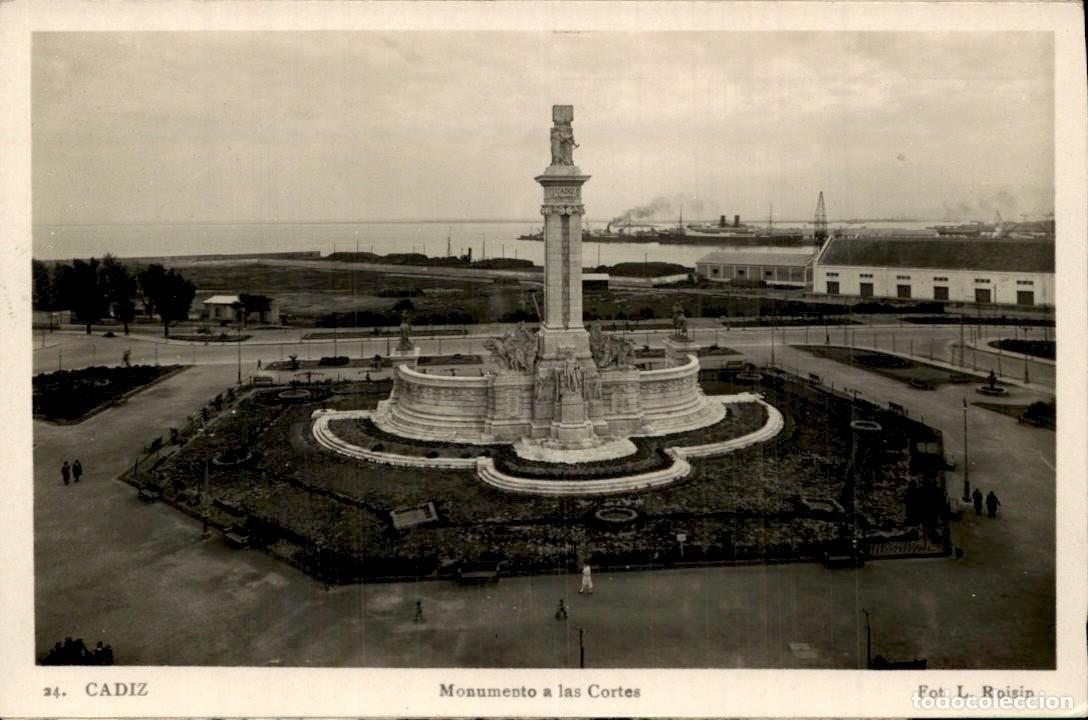 Postales: Postal fotogr&aacute;fica CADIZ, monumento a las Cortes