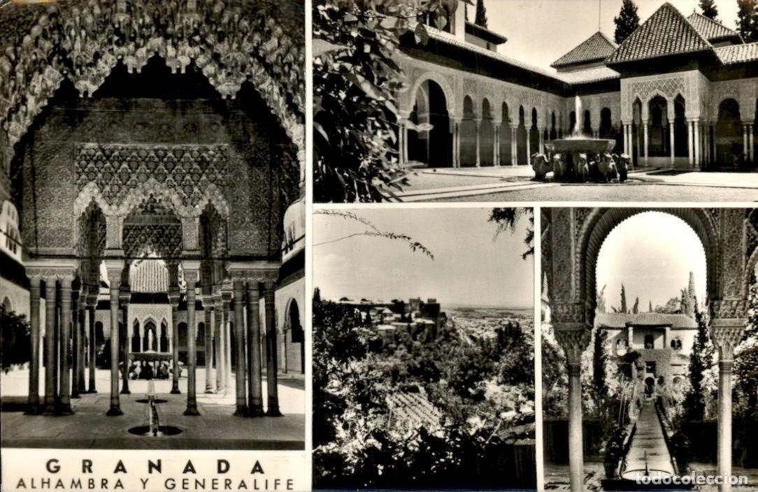 Postales: Postal GRANADA, Alhambra y Generalife - Foto 1