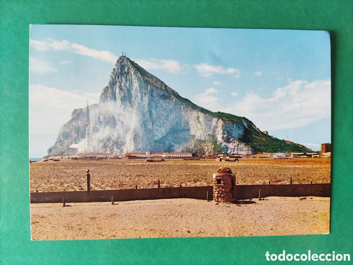 Postales: Postal. La L&iacute;nea de la Concepci&oacute;n. El Pe&ntilde;&oacute;n de Gibraltar. Circulada