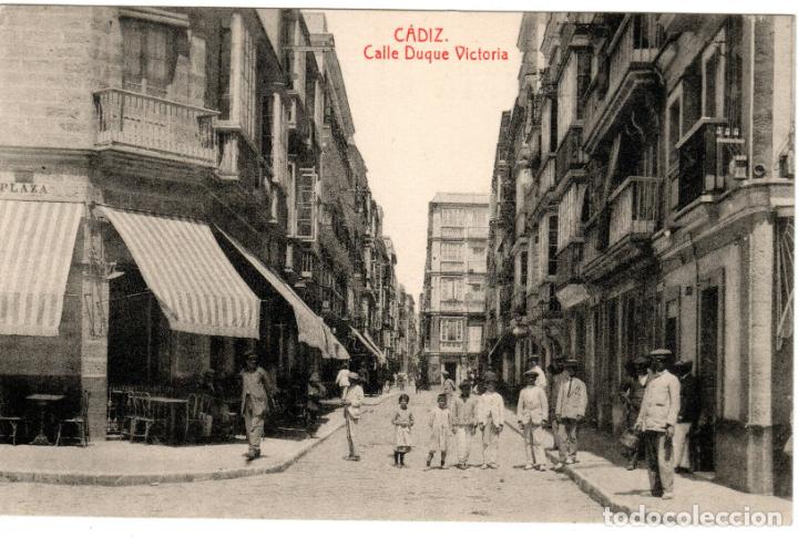 Cartoline: PRECIOSA POSTAL - CADIZ - CALLE DUQUE VICTORIA - FOTOTIPIA THOMAS