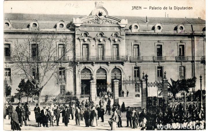 Cartoline: PRECIOSA POSTAL - JAEN - PALACIO PROVINCIAL - FOTOT. CASTA&Ntilde;EIRA Y ALVAREZ - CIRCULADA-1913