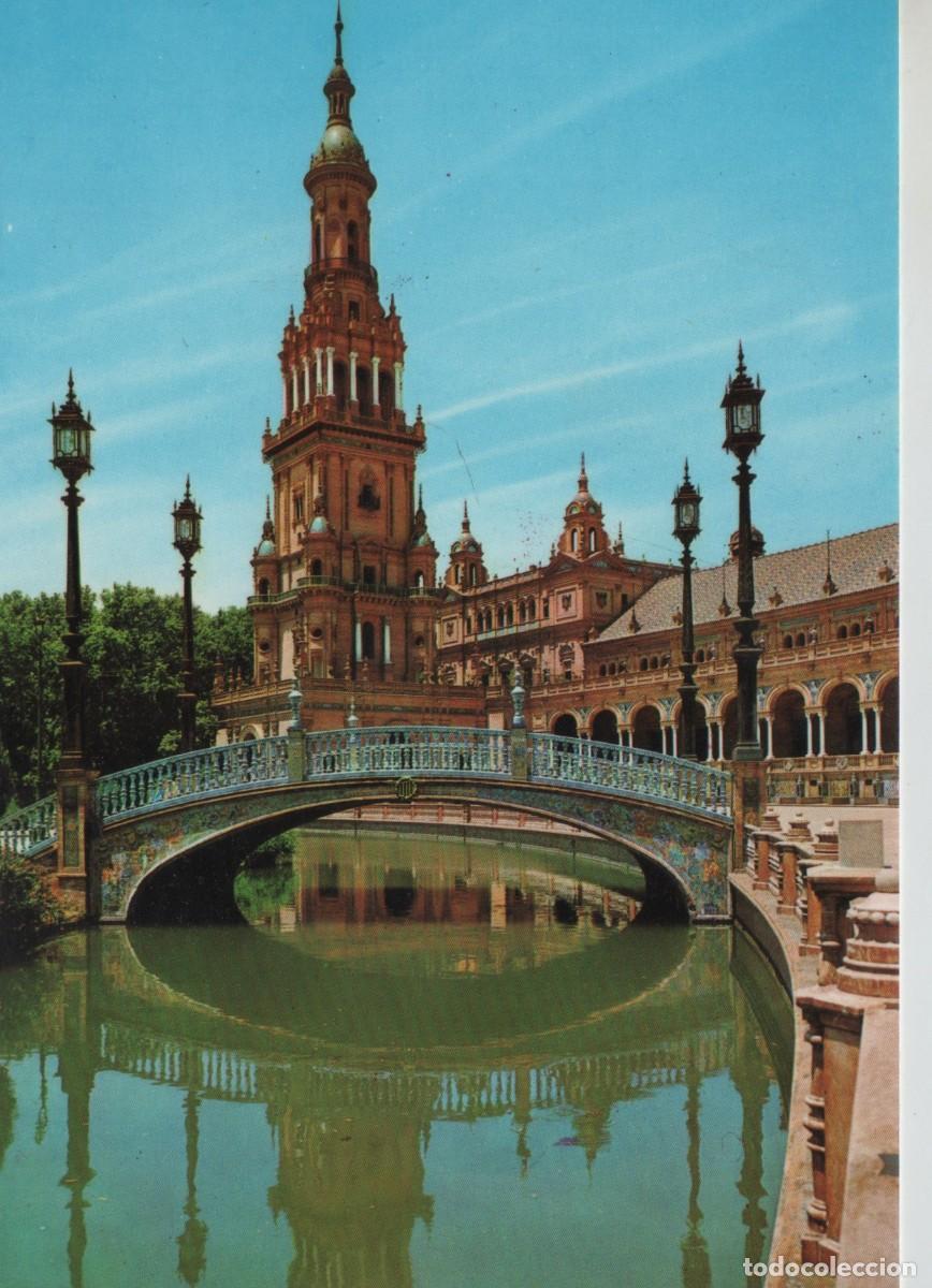 Postales: POSTAL PLAZA ESPA&Ntilde;A-SEVILLA