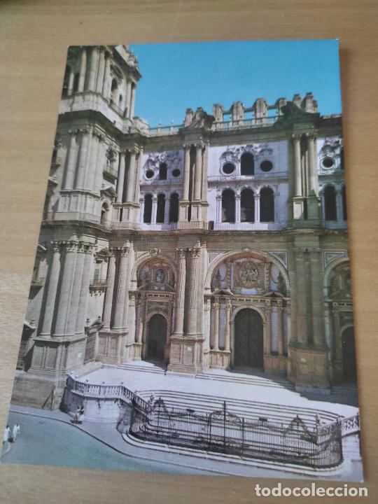 Postales: MALAGA PUERTA PRINCIPAL CATEDRAL ED DOMINGUEZ 15 SC