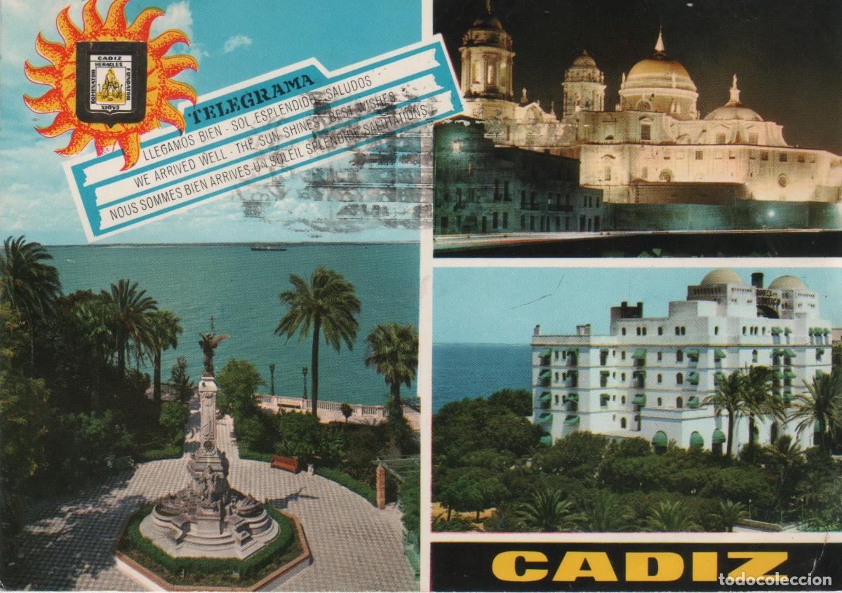 Postales: POSTAL-ALAMEDA MARQUES DE COMILLAS-CADIZ