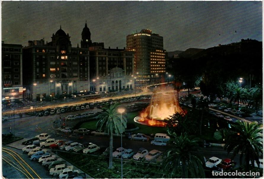Postales: FUENTE MONUMENTAL Y JARDINES DE LA MARINA - MALAGA - 1309 - (2342)