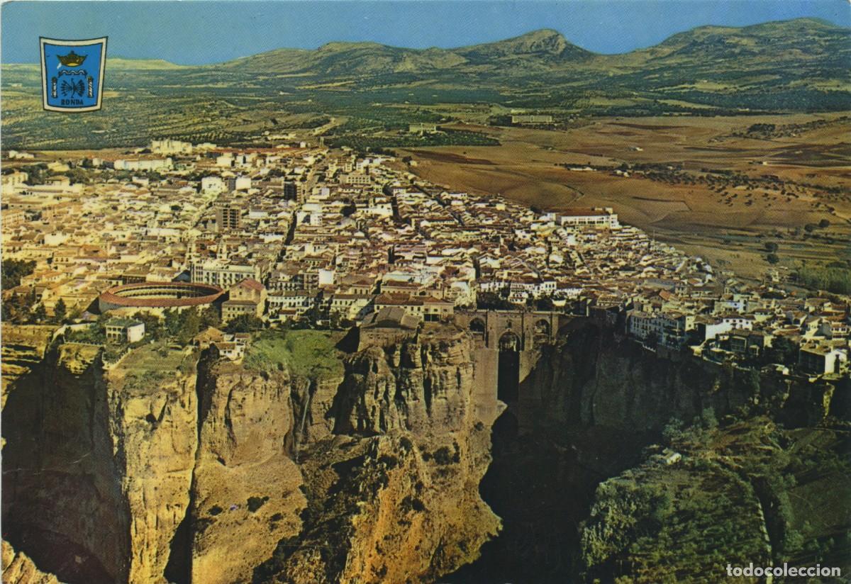 Postales: N&ordm; 4-RONDA. M&aacute;laga. Costa del Sol. Vista parcial y Tajo. Sin circular. ED. GARRIDO DELGADO