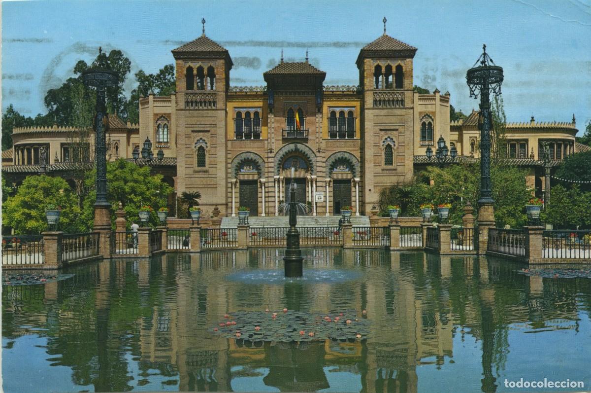 Postales: N&ordm; 33-SEVILLA. Plaza de Am&eacute;rica. Palacio Mud&eacute;jar. ED. GARC&Iacute;A GARRABELLA