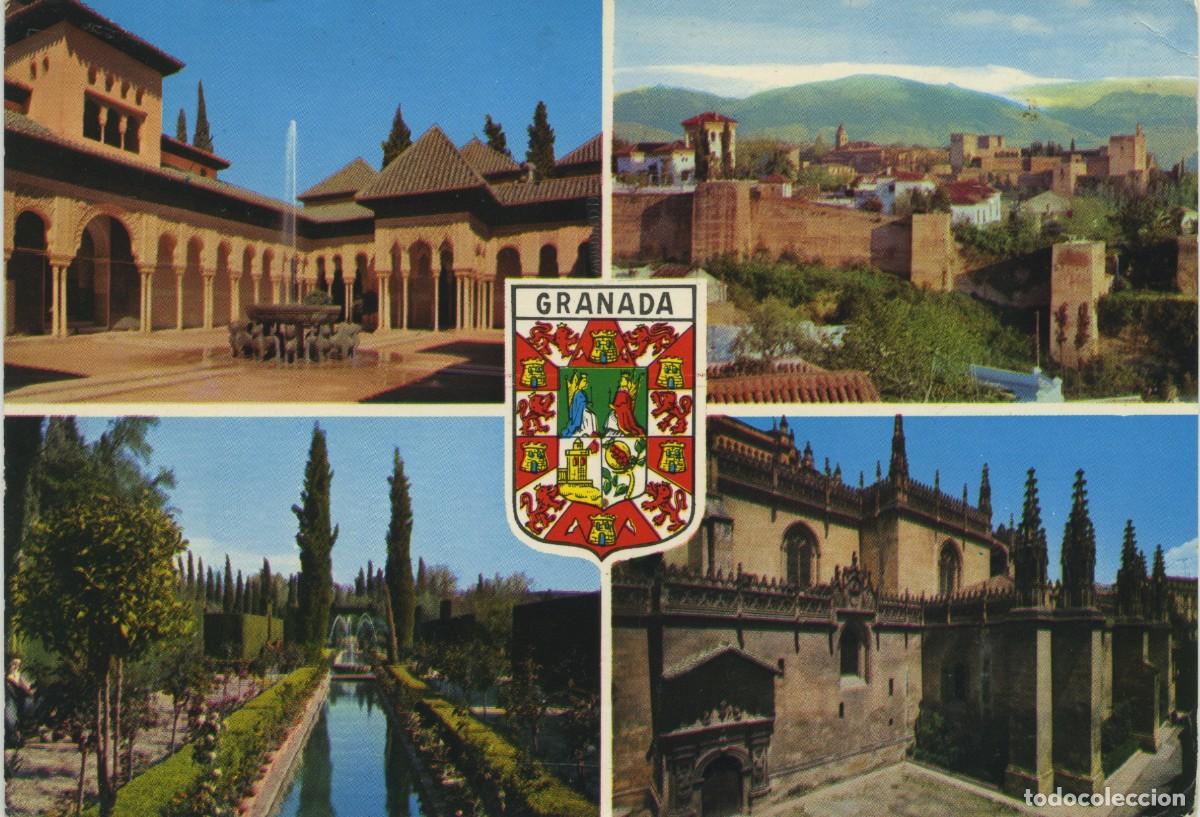 Postales: N&ordm; 3163-GRANADA. Recuerdo de Granada. Diversos aspectos. EDICIONES &Aacute;GATA