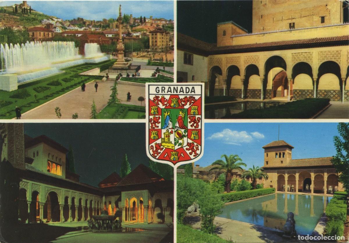 Postales: N&ordm; 3162-GRANADA. Recuerdo de Granada. Diversos aspectos. EDICIONES &Aacute;GATA