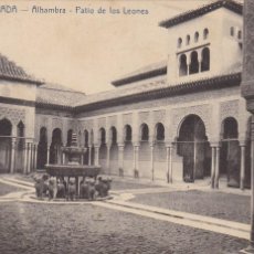 Postales: GRANADA, ALHAMBRA, PATIO LOS LEONES. ED. ANDRÉS FABERT, VALENCIA Nº 1. CIRCULADA EN 1913. Lote 401348369