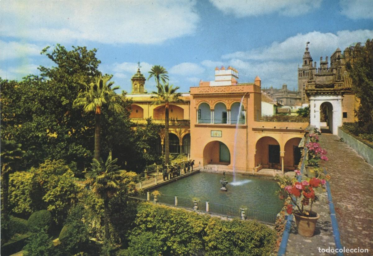 Postales: N&ordm; 3-SEVILLA. Reales Alc&aacute;zares.Jardines del Alc&aacute;zar. Sin circular. ED. PATRIMONIO NACIONAL
