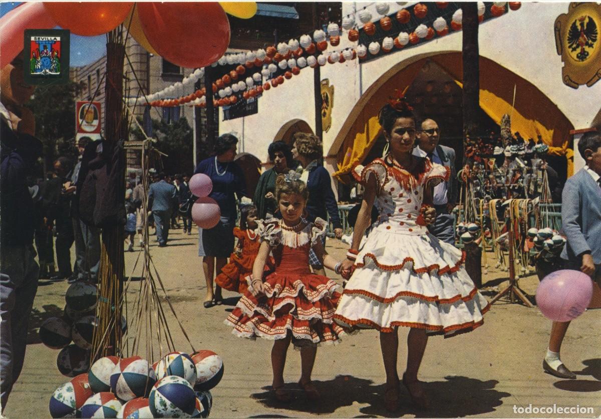 Postales: N&ordm; 226-SEVILLA. Feria de Abril. Circulada en 1984. ED. DOM&Iacute;NGUEZ