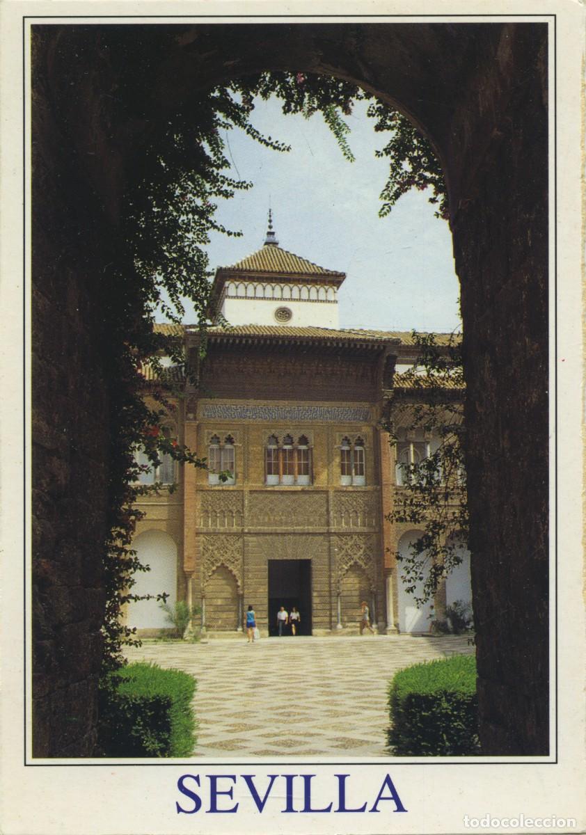 Postales: N&ordm; 3-SEVILLA. El Alc&aacute;zar. Fachada del Palacio Mud&eacute;jar. Escrita en 1998. ED. COLECCI&Oacute;N TRIANA