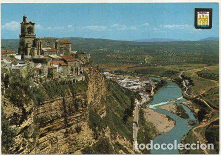 Postales: POSTAL DE ARCOS DE LA FRONTERA. VISTA PARCIAL DE LA PE&Ntilde;A P-ANARC-147