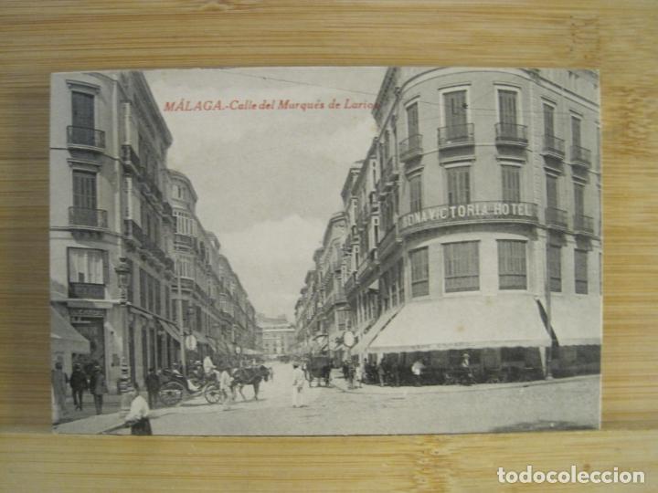 Postales: MALAGA-CALLE DEL MARQUES DE LARIOS-POSTAL ANTIGUA-(102.048)