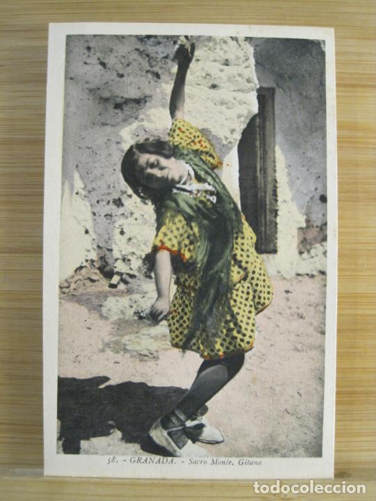 Postales: GRANADA-SACRO MONTE-GITANA-ROISIN-58-POSTAL ANTIGUA-(102.052)