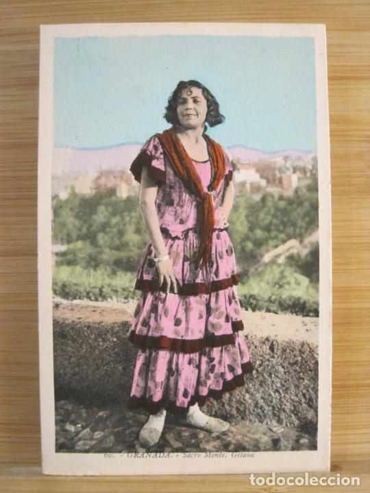 Postales: GRANADA-SACRO MONTE-GITANA-ROISIN-POSTAL ANTIGUA-(102.053)