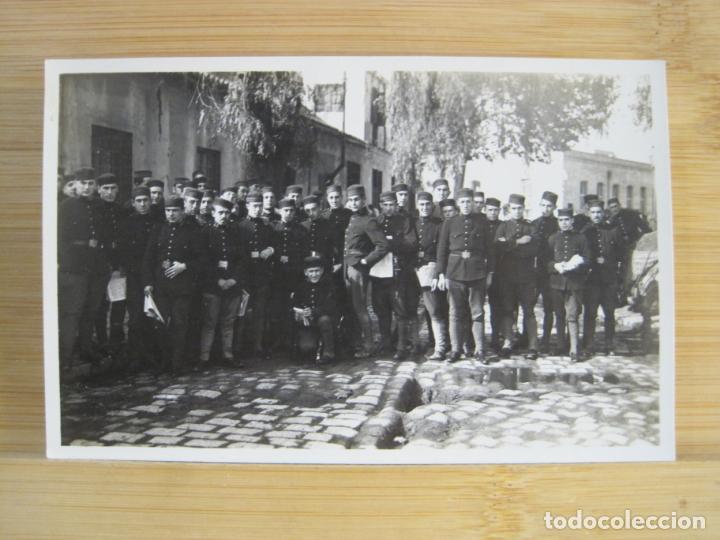 Postales: MALAGA-CUARTEL DE ARELLANO-FOTOGRAFICA-POSTAL ANTIGUA MILITARES-(102.264)