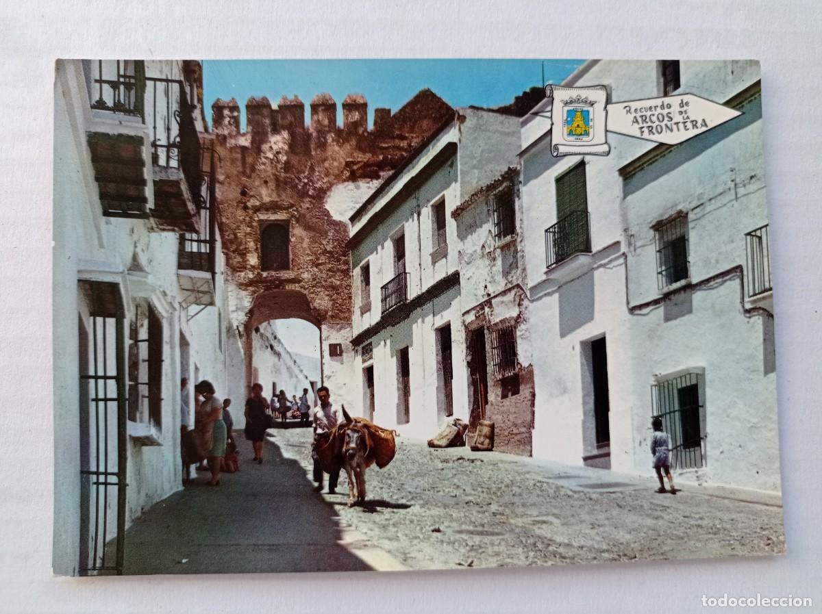 Postales: TARJETA POSTAL ARCOS DE LA FRONTERA SUBIDA DEL ARCO MONTERA 5113 ED.PERGAMINO
