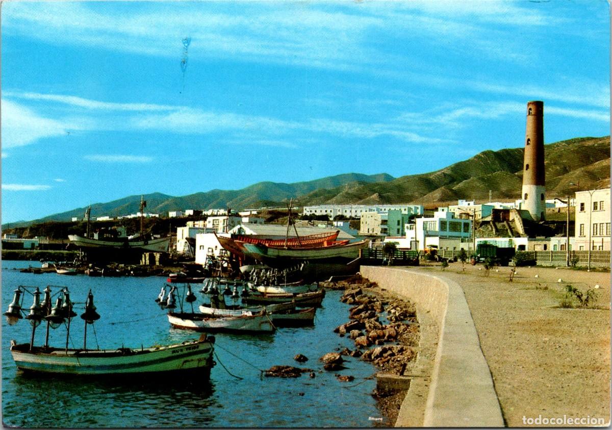 Cartoline: Adra (Almer&iacute;a) - Puerto y Torre - Ed. &Aacute;gata n&ordm; 3504 - 151x105mm