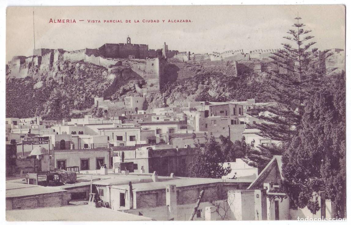 Postales: Almer&iacute;a: Vista parcial de la Ciudad y Alcazaba. Colecci&oacute;n Talcose. No circulada (A&ntilde;os 10)