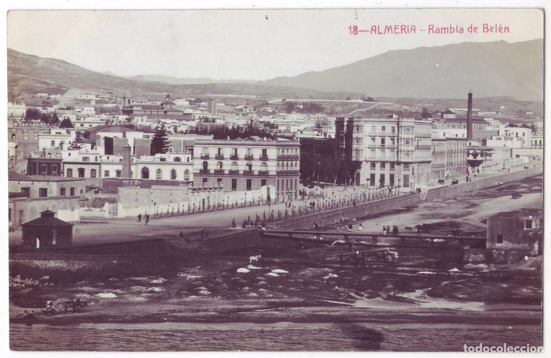 Postales: Almer&iacute;a: Rambla de Bel&eacute;n. Andr&eacute;s Fabert. Circulada (A&ntilde;os 10)