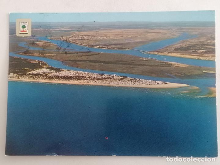 Postales: POSTAL HUELVA-PUNTA UMBRIA, VISTA AEREA, AGOSTO 1973